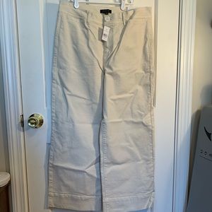 Ann Taylor Wide Leg White Pant NWT